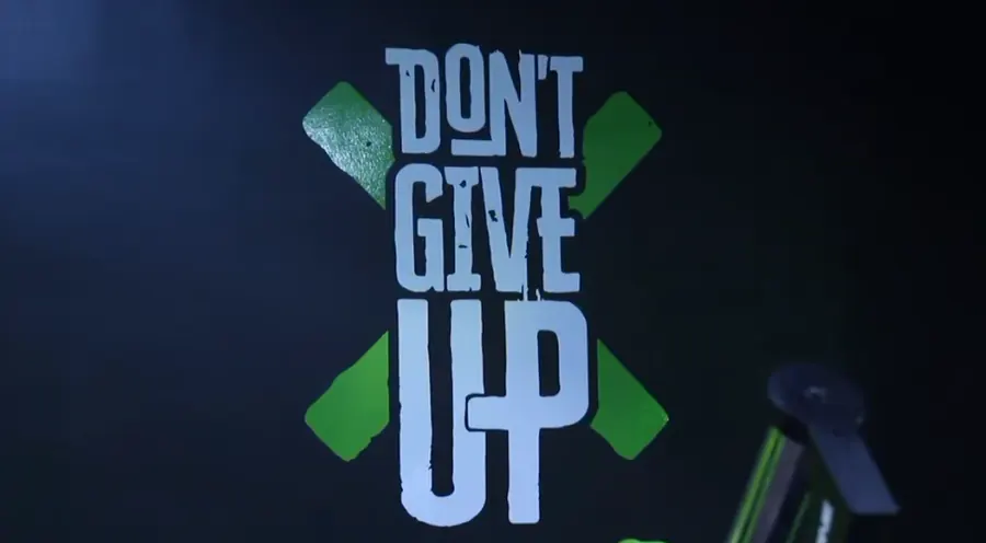 Don't give up wall art